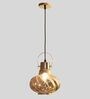 Novara Nickel Nickel Metal and Glass Hanging Light