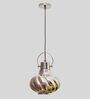 Novara Nickel Nickel Metal and Glass Hanging Light