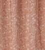 Nicosia Pink Cotton 230 GSM  Ethnic 5 Feet Room Darkening Eyelet Window Curtains (2 Pc)
