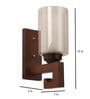 Nieve Brown Iron Wall Light