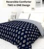 Night Garden Reversible AC Comforter Double Bed Size- 225cmx250cm