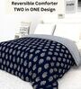 Night Garden Reversible Cold Weather Comforter Double Bed Size