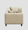 Niki Fabric 1 Seater Sofa In Ivory Cream Color