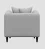 Niki Fabric 1 Seater Sofa In Lit Grey Color