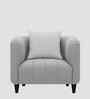 Niki Fabric 1 Seater Sofa In Lit Grey Color