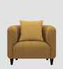 Niki Fabric 1 Seater Sofa In Bold Yellow Color