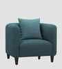 Niki Fabric 1 Seater Sofa In Royal Blue Color