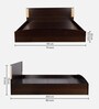 Nikki King Size Bed in Wenge Finish