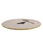 NikkisPride Gourmet Marble Cheese Platter Agate inlay  with Spreader   Elegant & Multi-Purpose Serveware