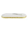 NikkisPride Oval shape Gourmet Marble Cheese Platter with Spreader   Elegant & Multi-Purpose Serveware