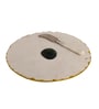 NikkisPrideGourmet Marble Cheese Platter  Agate inlay with Spreader   Elegant & Multi-Purpose Serveware