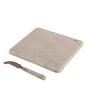 NikkisPrideGourmet Marble Cheese Platter with Spreader   Elegant & Multi-Purpose Serveware