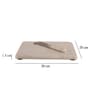 NikkisPrideGourmet Marble Cheese Platter with Spreader   Elegant & Multi-Purpose Serveware