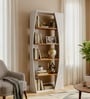 Nikola 5 Tier Bookshelf In Frosty White Finish