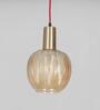 Nikolas Glass & Metal Ceiling Pendant (Amber)