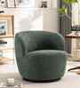 Nikoli Boucle Barrel Chair In Green Chair