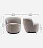 Nikoli Boucle Barrel Chair In Grey Chair