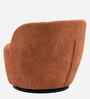 Nikoli Boucle Barrel Chair In Orange Chair