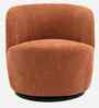 Nikoli Boucle Barrel Chair In Orange Chair