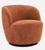 Nikoli Boucle Barrel Chair In Orange Chair