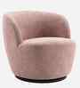 Nikoli Boucle Barrel Chair In Pink Chair