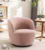 Nikoli Boucle Barrel Chair In Pink Chair