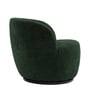 Nikoli Boucle Barrel Revolving Chair In Green Chair