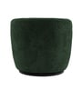 Nikoli Boucle Barrel Revolving Chair In Green Chair