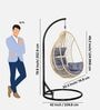 Nikye Wicker Swing In Beige Finish Nikye Wicker Swing In Beige Finish