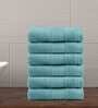 Nile Blue 500 GSM 100% Cotton Face Towel (Set of 6)