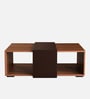 Nile Coffee Table In Rolex Brown Dark & Black Finish