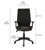 Nile Medium Back Executive Chair in Black Colour