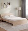 Nile Queen Bed in Beige Finish Without Storage Nile Queen Bed in Beige Finish Without Storage