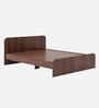Nile Queen Bed in Planked Walnut Finish Without Storage Nile Queen Bed in Planked Walnut Finish Without Storage