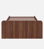Nile Queen Bed in Planked Walnut Finish Without Storage Nile Queen Bed in Planked Walnut Finish Without Storage