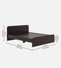 Nile Queen Bed in Wenge Finish Nile Queen Bed in Wenge Finish