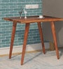Jethro Solid Wood Wide End Table In Warm Walnut Finish