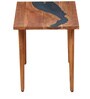 Jethro Solid Wood Wide End Table In Warm Walnut Finish