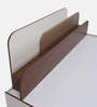 Bruce King Size Bed in Walnut & White Finish with Box Storage