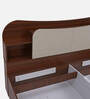 Daffodil King Size Bed in Walnut Finish with Headboard & Box Storage
