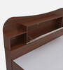 Daffodil King Size Bed in Walnut Finish with Headboard & Box Storage