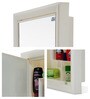 Polypropylene Ivory Single Door Bathroom Cabinet