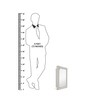Polypropylene Ivory Single Door Bathroom Cabinet