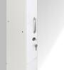 Marbito 1 Door Wardrobe With Mirror in White Finish