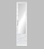 Marbito 1 Door Wardrobe With Mirror in White Finish