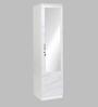 Marbito 1 Door Wardrobe With Mirror in White Finish