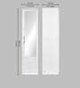 Marbito 1 Door Wardrobe With Mirror in White Finish