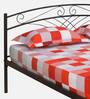 Nimbo Metal King Size Bed in Black Finish