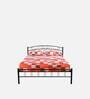 Nimbo Metal Queen Size Bed in Black Finish