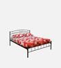 Nimbo Metal Queen Size Bed in Black Finish